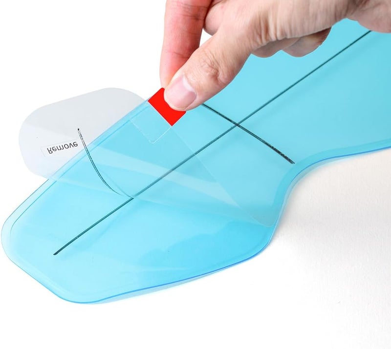 WeePro Anti Fog Helmet Visor Insert Compatible with KLIM Motorcycle Helmets Face Shield Anti Fog Film Sticker,Fog Resistant Clear Vision Helmet Shield for Cold and Rainy Days 3.7" x 10.7" - Image 3