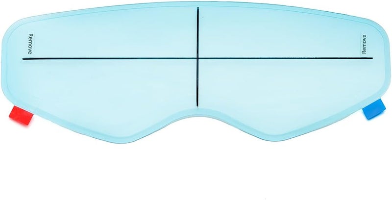 WeePro Anti Fog Helmet Visor Insert Compatible with KLIM Motorcycle Helmets Face Shield Anti Fog Film Sticker,Fog Resistant Clear Vision Helmet Shield for Cold and Rainy Days 3.7" x 10.7" - Image 1