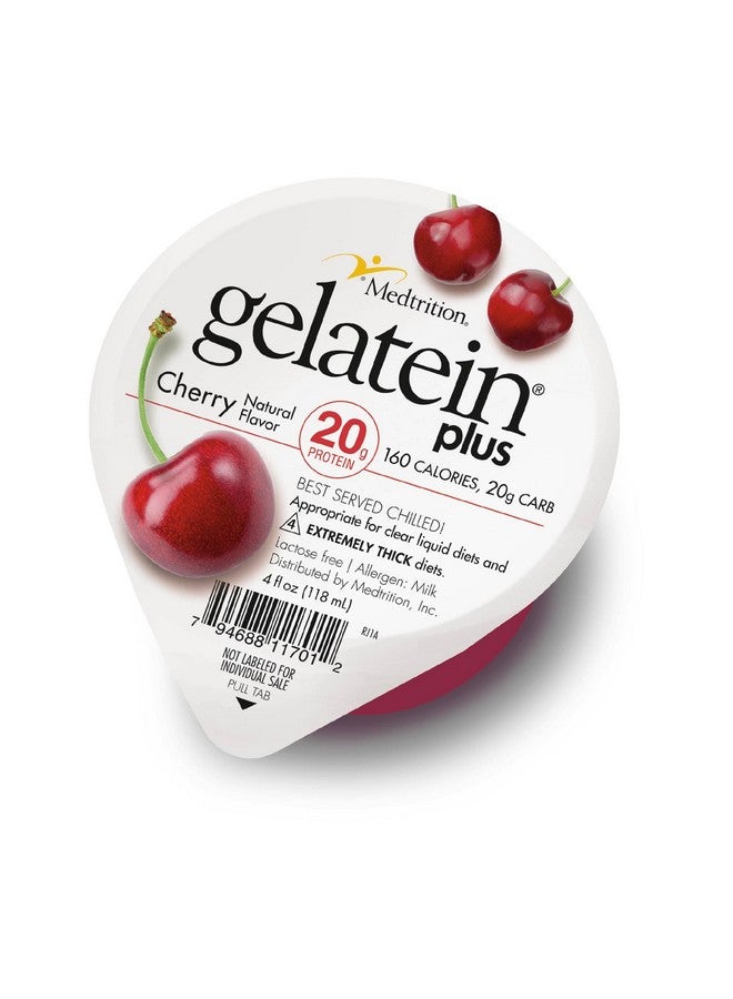 Medtrition Gelatein Plus Cherry: 20 grams of protein. Ideal for clear liquid diets, swallowing difficulties, dialysis and oncology. Great pre or post-workout snack. (12 pack) … - Image 1