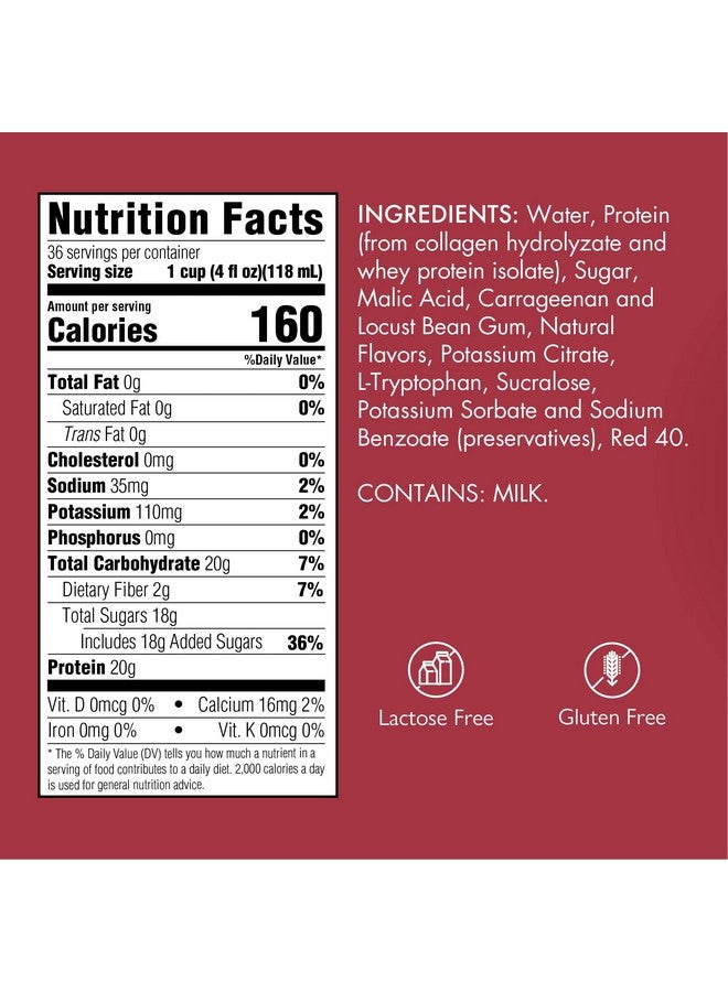 Medtrition Gelatein Plus Cherry: 20 grams of protein. Ideal for clear liquid diets, swallowing difficulties, dialysis and oncology. Great pre or post-workout snack. (12 pack) … - Image 2
