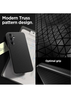 Spigen غطاء حماية Liquid Air لهاتف سامسونج جالاكسي A55 - أسود مطفي  - Image 3