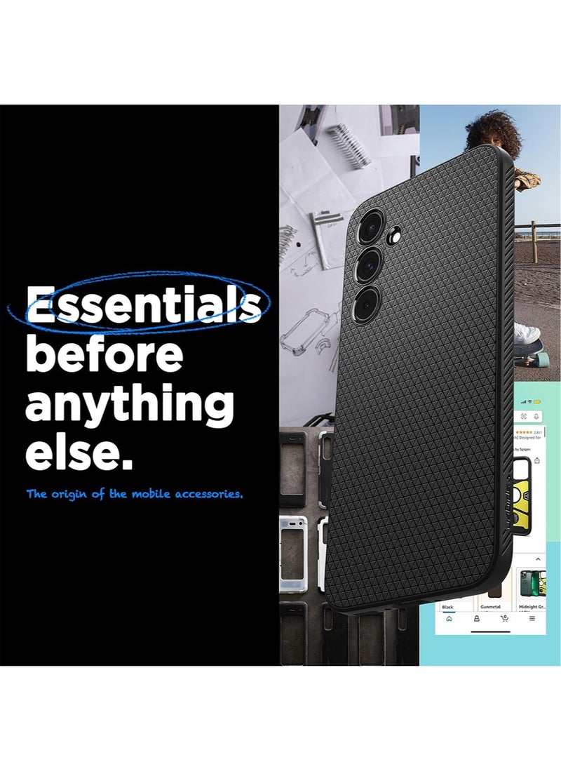 Spigen Liquid Air for Samsung Galaxy A55 Case Cover - Matte Black  - Image 2