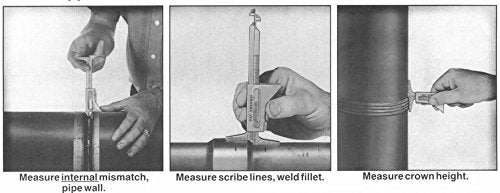 Co-link Stainless Steel HI-LO Welding Gauge Inch&Metric for Measurement of Pipe After Fit-up/Alignment Fit-Up Gap 32mm 37 1/2" - Image 5