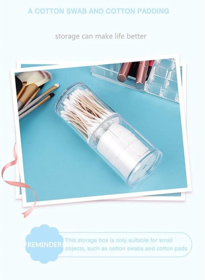 Acrylic Round Cotton Holder, 19.5x7 cm - Clear - Image 5