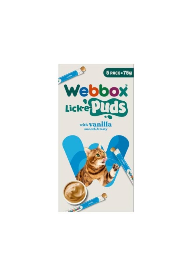 Cat Treats, Vanilla - 5 x 15g, UK