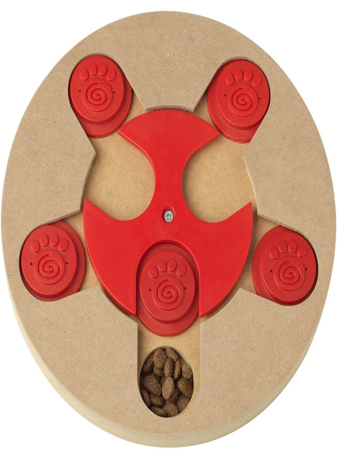 PetRageous 13006 Thinkrageous Interactive Advanced Level Puzzle Piece Dog Toy or Cat Toy Measures 9.84-Inch for Dogs and Cats or Kittens and Ages, Red - Image 1