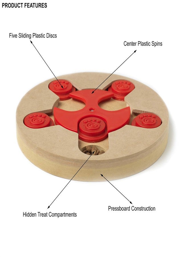 PetRageous 13006 Thinkrageous Interactive Advanced Level Puzzle Piece Dog Toy or Cat Toy Measures 9.84-Inch for Dogs and Cats or Kittens and Ages, Red - Image 5