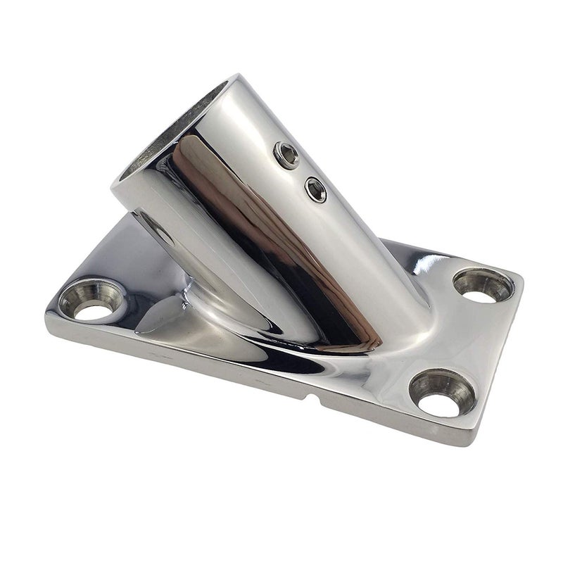 NRC&XRC Boat Hand Rail Fitting-45 Degree 1 inch Rectangular Base-Marine 316 Stainless Steel usd by Boats/Awning - Image 5