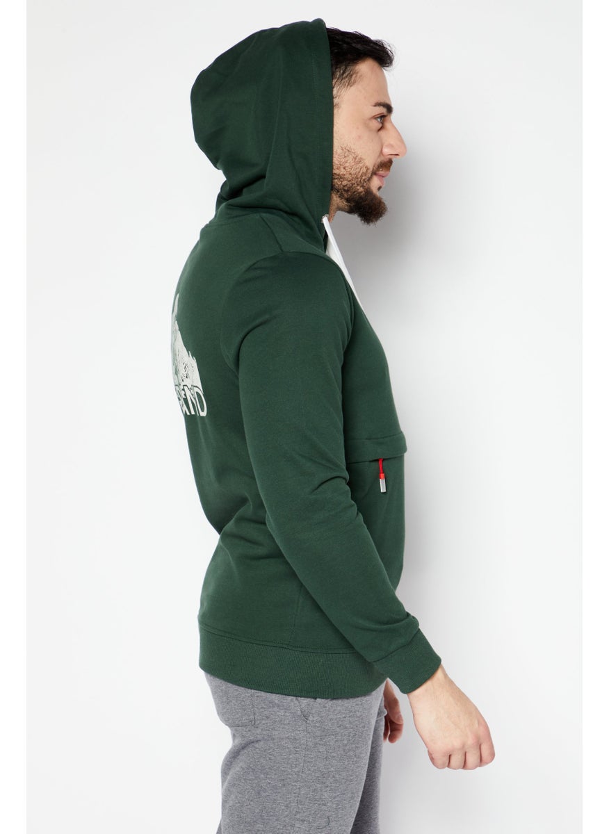 Nordland Men Sportswear Fit Outdoor Sweatshirt, Green  - Image 3