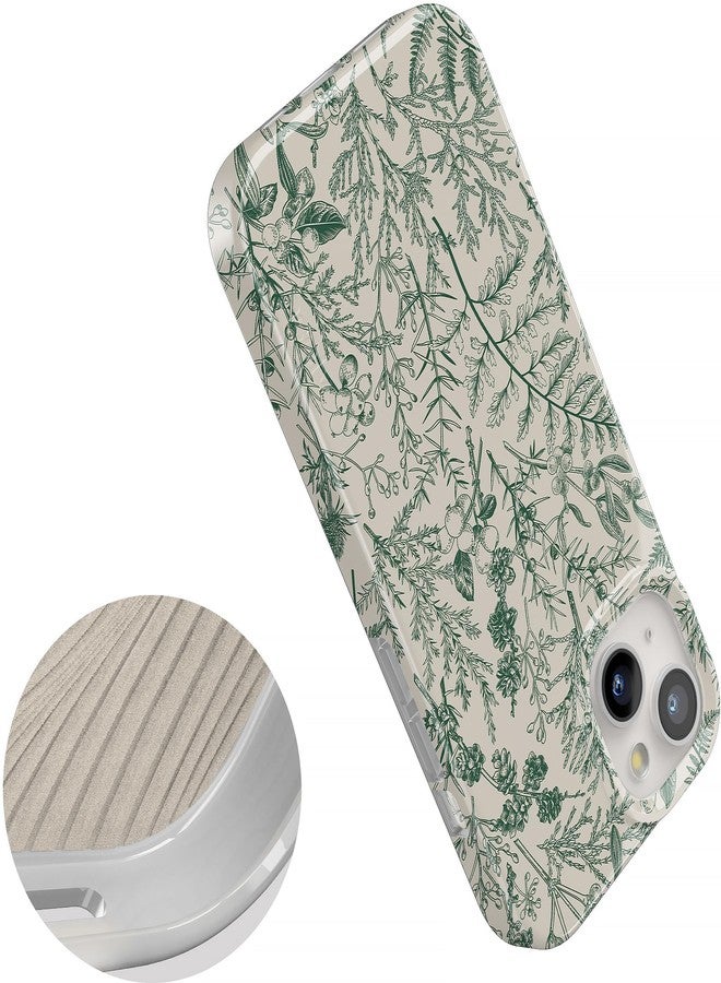 Casely iPhone 15 Case | Sage Garden | Green Floral | Classic Slim Design | Compatible with MagSafe - Image 4