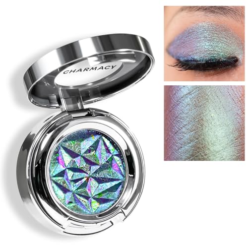 CHARMACY Multichrome Eyeshadow Insane Shifters Chameleon Eyeshadow Creates HighImpact Glitter Metallic Eye Looks 100 Vegan and Cruelty Free 19g 804