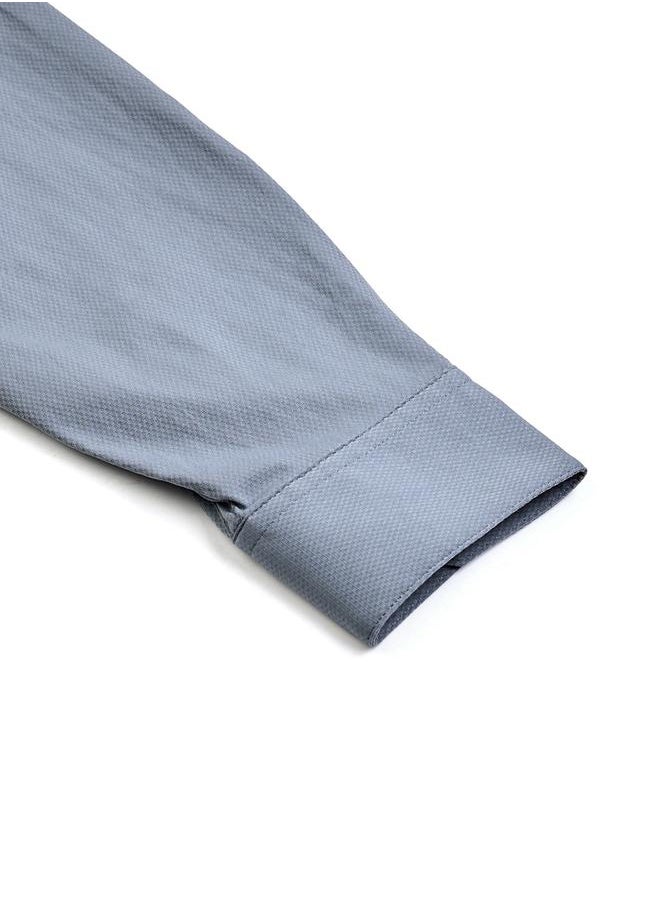 Technosport Technosport Solid Spread Collar Regular Fit Shirt  - Image 2