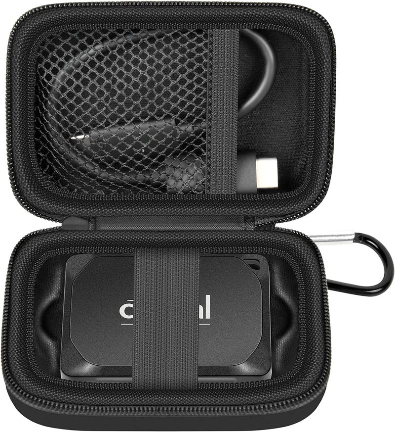 ANKHOH Carrying Case for Crucial X10/ X9 Pro 8TB/ 6TB/ 4TB Portable SSD, 2TB/ 1TB External Solid State Drive Hard Storage Holder Bag with Mesh Pocket Fits for USB-C Cable (Box Only) - Image 1