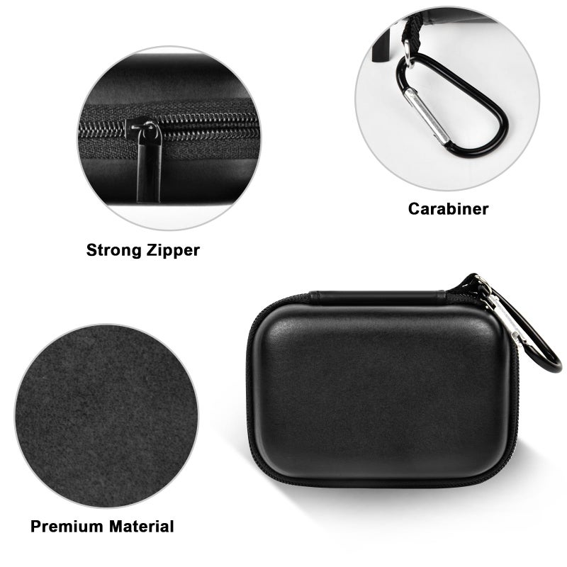 ANKHOH Carrying Case for Crucial X10/ X9 Pro 8TB/ 6TB/ 4TB Portable SSD, 2TB/ 1TB External Solid State Drive Hard Storage Holder Bag with Mesh Pocket Fits for USB-C Cable (Box Only) - Image 3