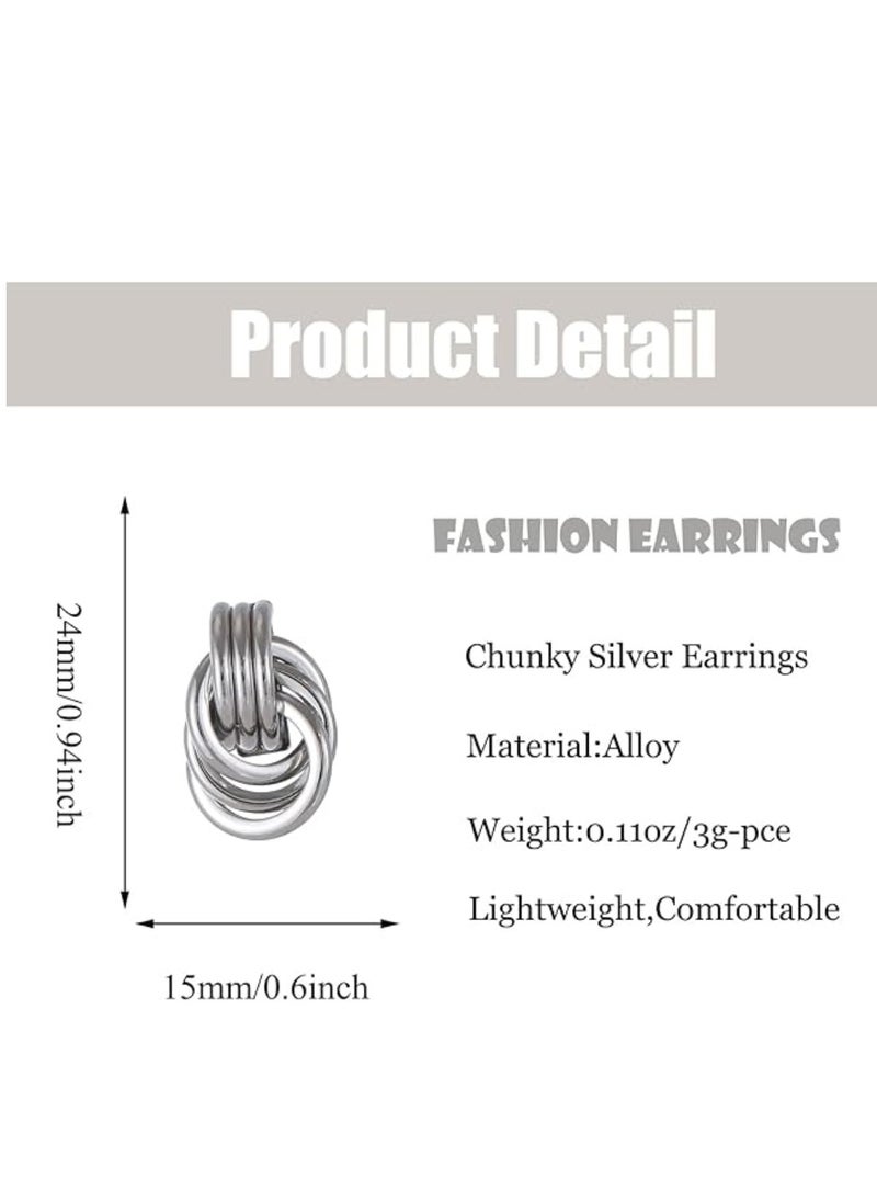 SYNSYB Sparkling Heart/Round/Squre Stud Hypoallergenic Earrings for Women  Jewelry with Gift Box for Wife Mother Girlfriend  - Image 5