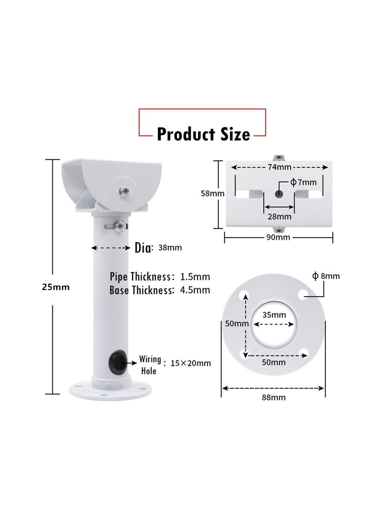 KASTWAVE - Security Camera Ceiling Mount Bracket, Universal Camera Wall Mounting Bracket for CCTV Security Camera/I Mount/Dome Camera/IP Camera - Image 1