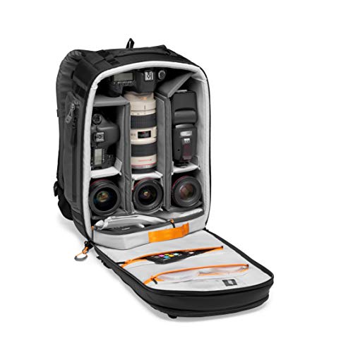 Lowepro Pro Trekker BP 350 AW II,Outdoor Camera Bag,Camera Backpack with Recycled Fabric,Fits 15” Laptop or Tablet,MaxFit Dividers,Weatherproof Cover, Mirrorless or DSLR Camera Case,Black or Dark Grey - Image 4