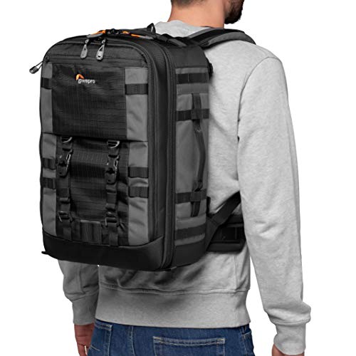 Lowepro Pro Trekker BP 350 AW II,Outdoor Camera Bag,Camera Backpack with Recycled Fabric,Fits 15” Laptop or Tablet,MaxFit Dividers,Weatherproof Cover, Mirrorless or DSLR Camera Case,Black or Dark Grey - Image 2