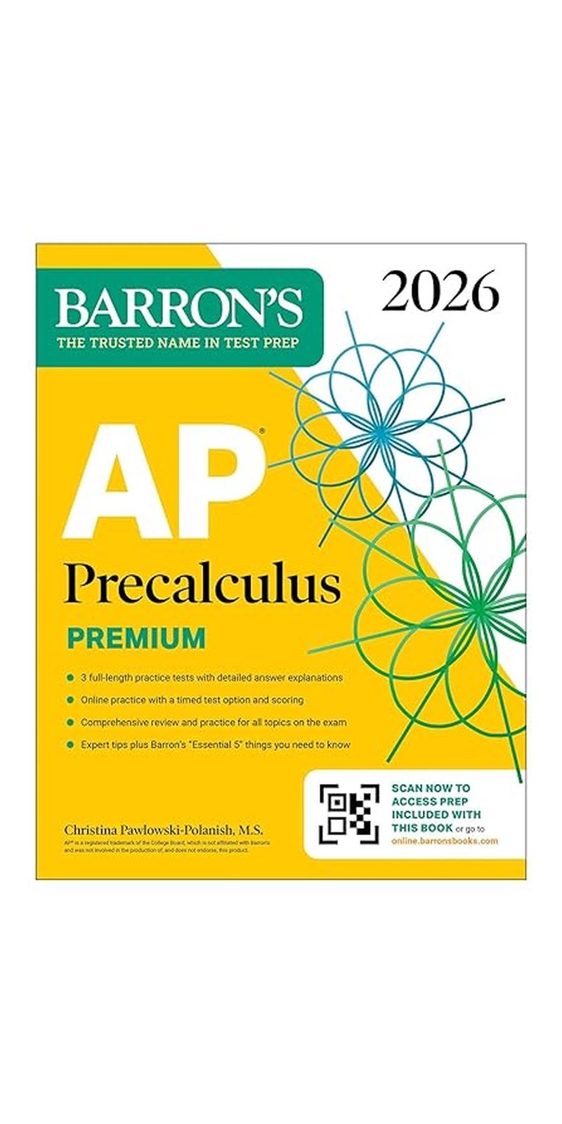 Ap Precalculus Premium 2026 Prep Book With 3 Practice Tests + Comprehensive Review + Online Practi - Image 1