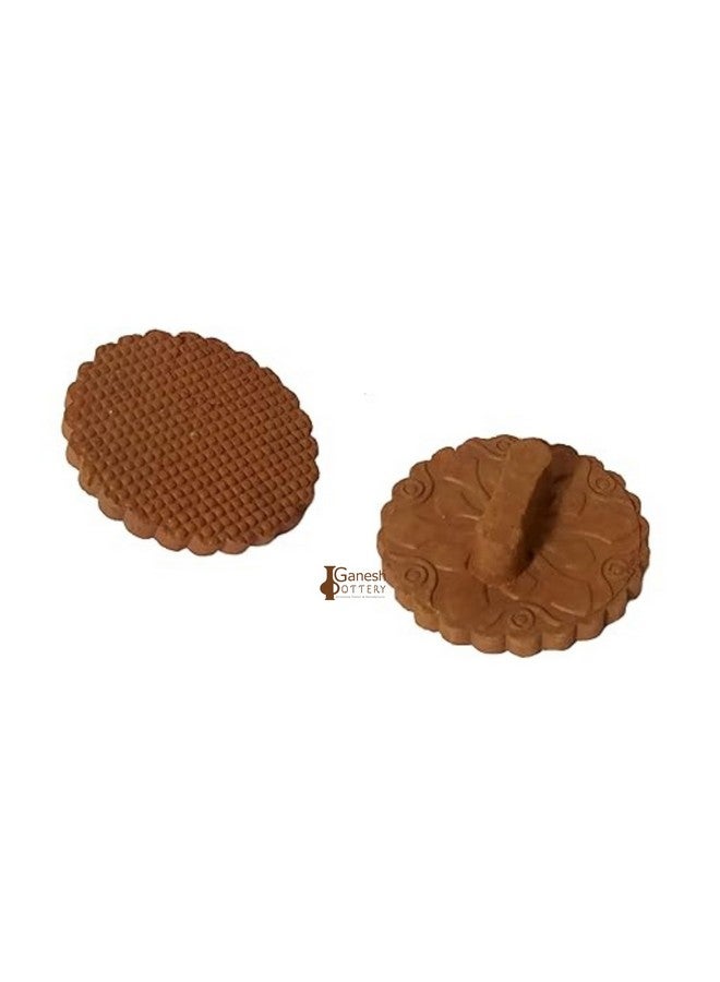 Ganesh Pottery Terracotta 100% Natural Pumice Stone Foot Scrubber Handmade Organic Clay Eco Friendly Round Shape Earthan Foot Scrubber - Cracks, Dead Skin Remover Women Men Unisex Foot/toe Heel Filer Scraper (1 piece) - Image 5