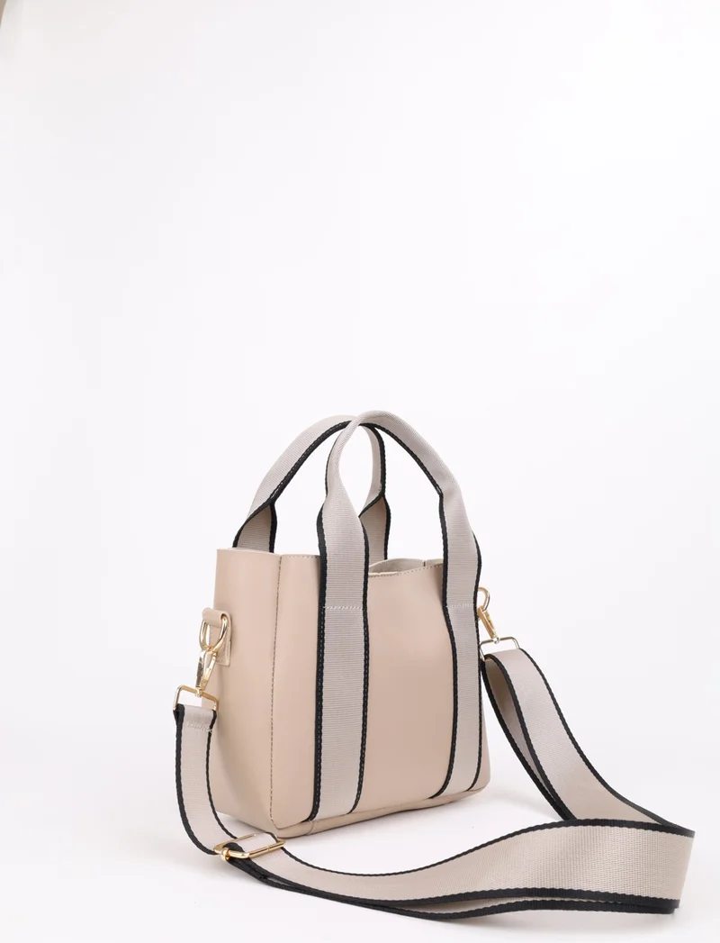 Nothing Women's Cross Column Strap Model Hand and Shoulder Tote Bag