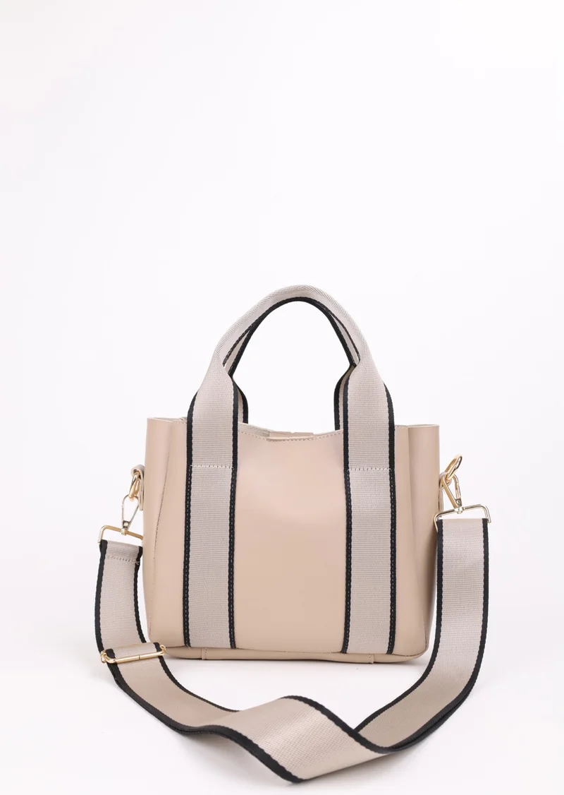 Nothing Women's Cross Column Strap Model Hand and Shoulder Tote Bag