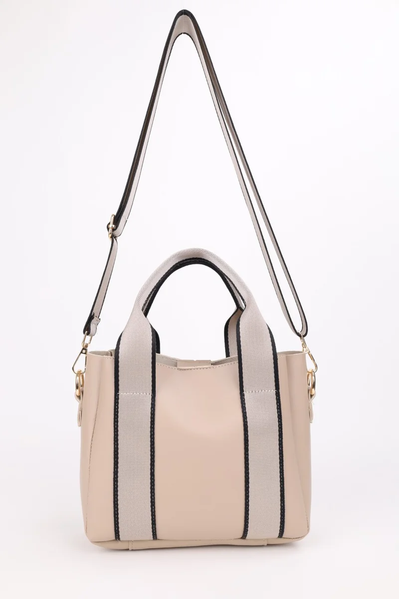 Nothing Women's Cross Column Strap Model Hand and Shoulder Tote Bag