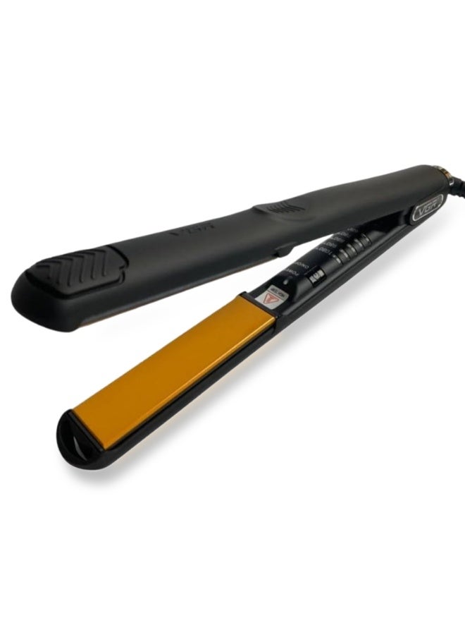 VGR 2 in 1 Professional Hair Straightener Wet & Dry Use V-502 – Ceramic Infrared Flat Iron with Fast Heating, Digital LED Control, Anti-Scald Design, 100–240V Travel Friendly Salon Hair Iron for Smooth Shiny Hair black - Image 1