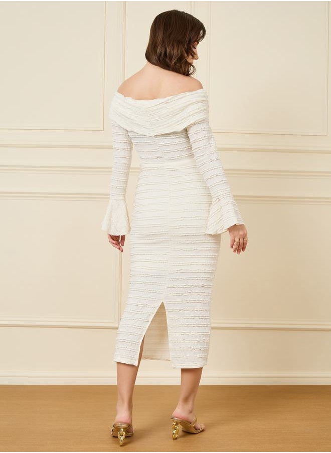 Ruffled Lace Insert Off Shoulder Neck Midi Dress - https://f.nooncdn.com/p/pzsku/ZA40378C00619A45F93F2Z/45/1746429870/d955f511-b6a9-4050-bf66-146ef9d2828f.jpg?width=original