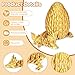 Olee Odee 3D Printed Dragon Eggs with Articulated Fly Dragon Inside Collectible Figurines Fidget Toy for Adults Kids Birthday Easter Christmas White Elephant Gifts for Friends ColleaguesGold M size - Image 4