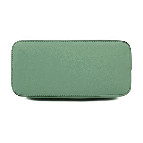 EVVE Women's Small Satchel Bag Classic Top Handle Purses Fashion Crossbody Handbags with Shoulder Strap | MINT - Image 4