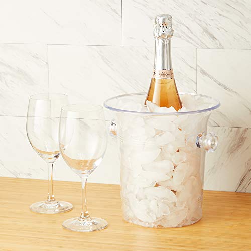 True Clear Acrylic Ice Bucket with Handles, 3-Liter Capacity, Durable Wine and Champagne Bucket, Perfect Ice Buckets for Parties, BBQs, Weddings, Picnics, Holidays, Outdoors, 8.75" x 8.25", Set of 1 - Image 5