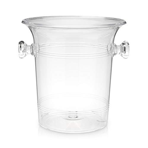 True Clear Acrylic Ice Bucket with Handles, 3-Liter Capacity, Durable Wine and Champagne Bucket, Perfect Ice Buckets for Parties, BBQs, Weddings, Picnics, Holidays, Outdoors, 8.75" x 8.25", Set of 1 - Image 4
