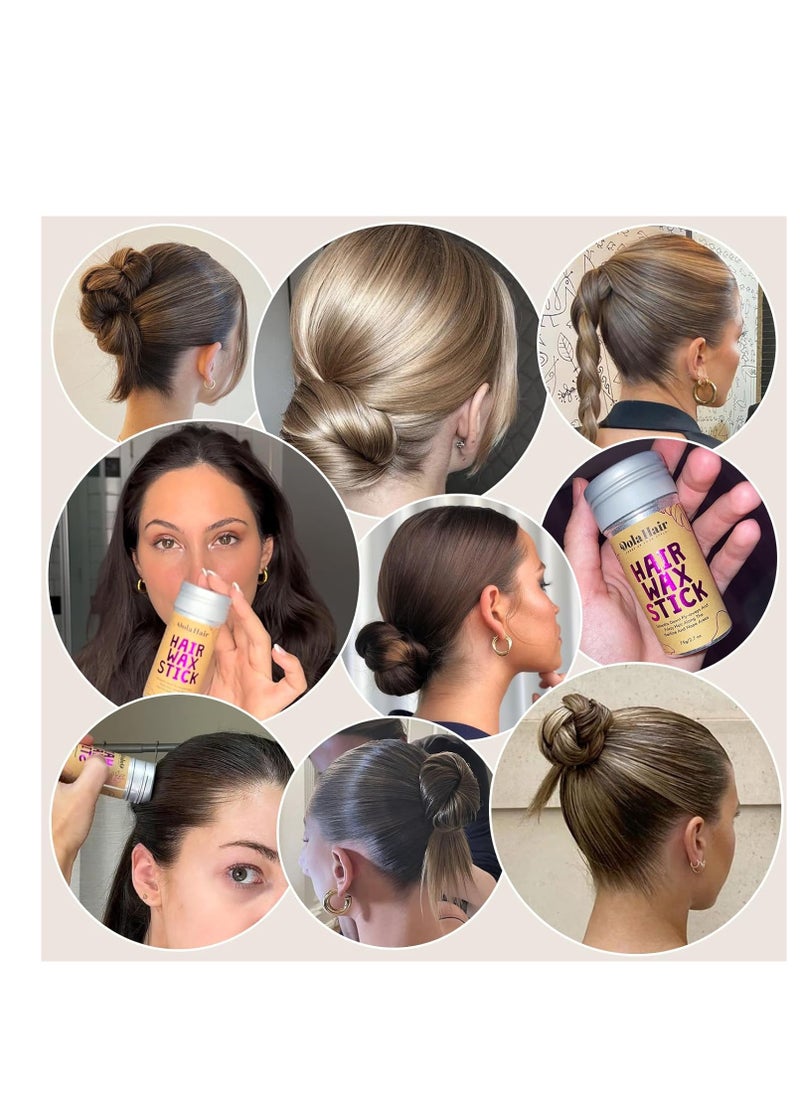 Dolahair - Dolahair Hair Wax Stick - Flyaway Control and Styling Pomade for Kids, Women, and Men - Hair Bun Maker and Accessorie (1 Pack of Wax) - Image 1