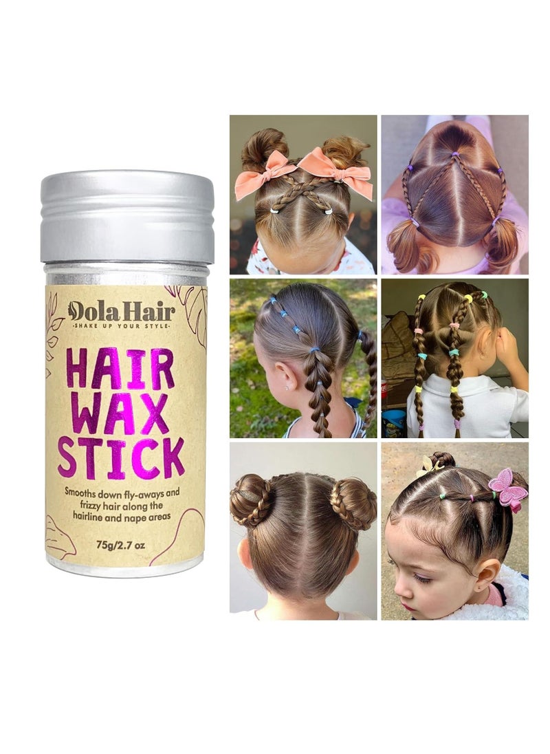 Dolahair - Dolahair Hair Wax Stick - Flyaway Control and Styling Pomade for Kids, Women, and Men - Hair Bun Maker and Accessorie (1 Pack of Wax) - Image 1