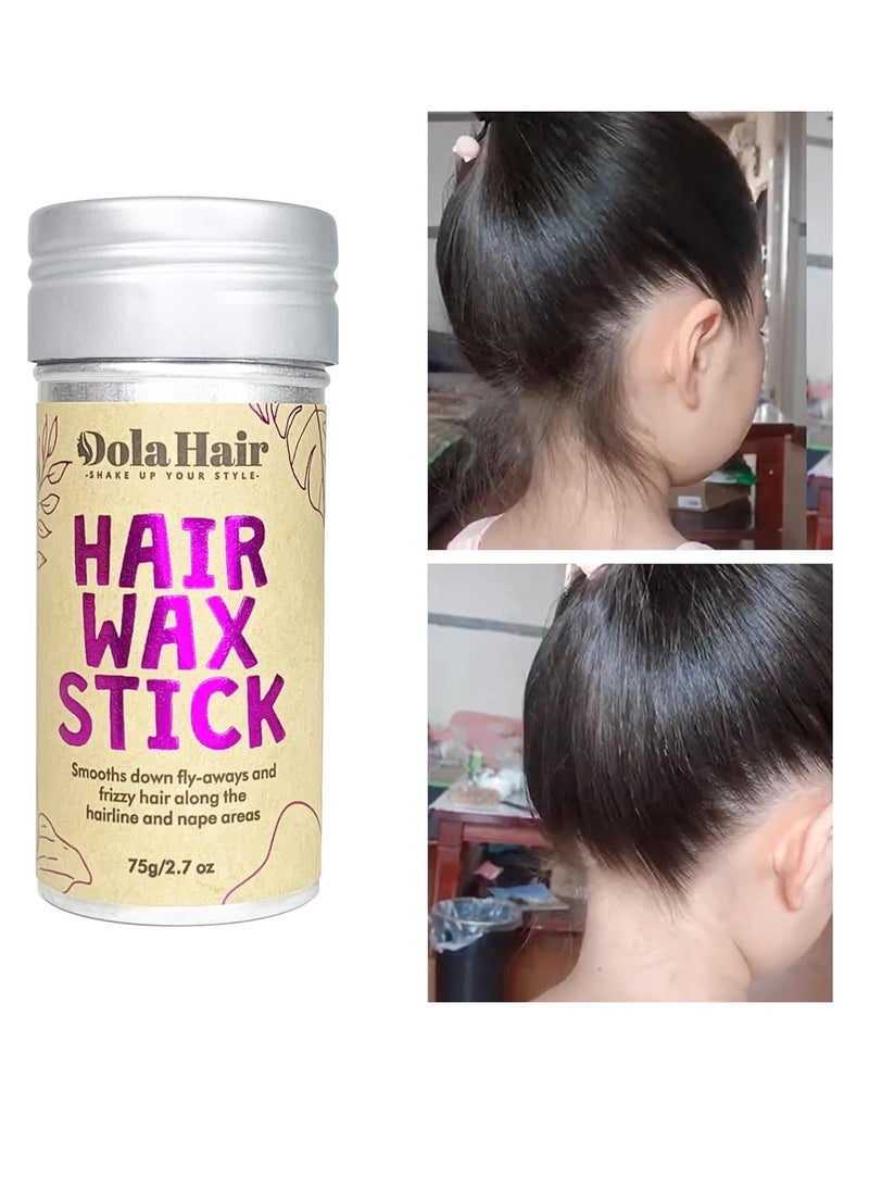 Dolahair - Dolahair Hair Wax Stick - Flyaway Control and Styling Pomade for Kids, Women, and Men - Hair Bun Maker and Accessorie (1 Pack of Wax) - Image 1