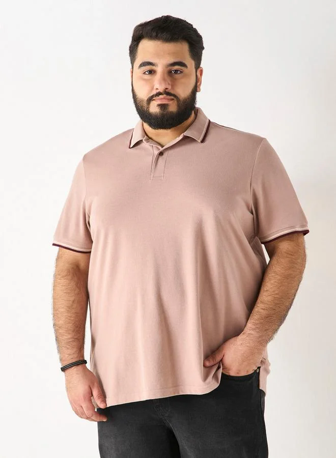 Splash FAV Polo T-shirt with Button Closure and Short Sleeves