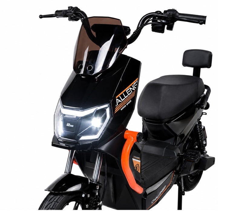 Challenger Motorcycle-shaped scooter with a storage box - 60V 20,000Ah lithium battery - 1500W motor - Colored rims - Image 3