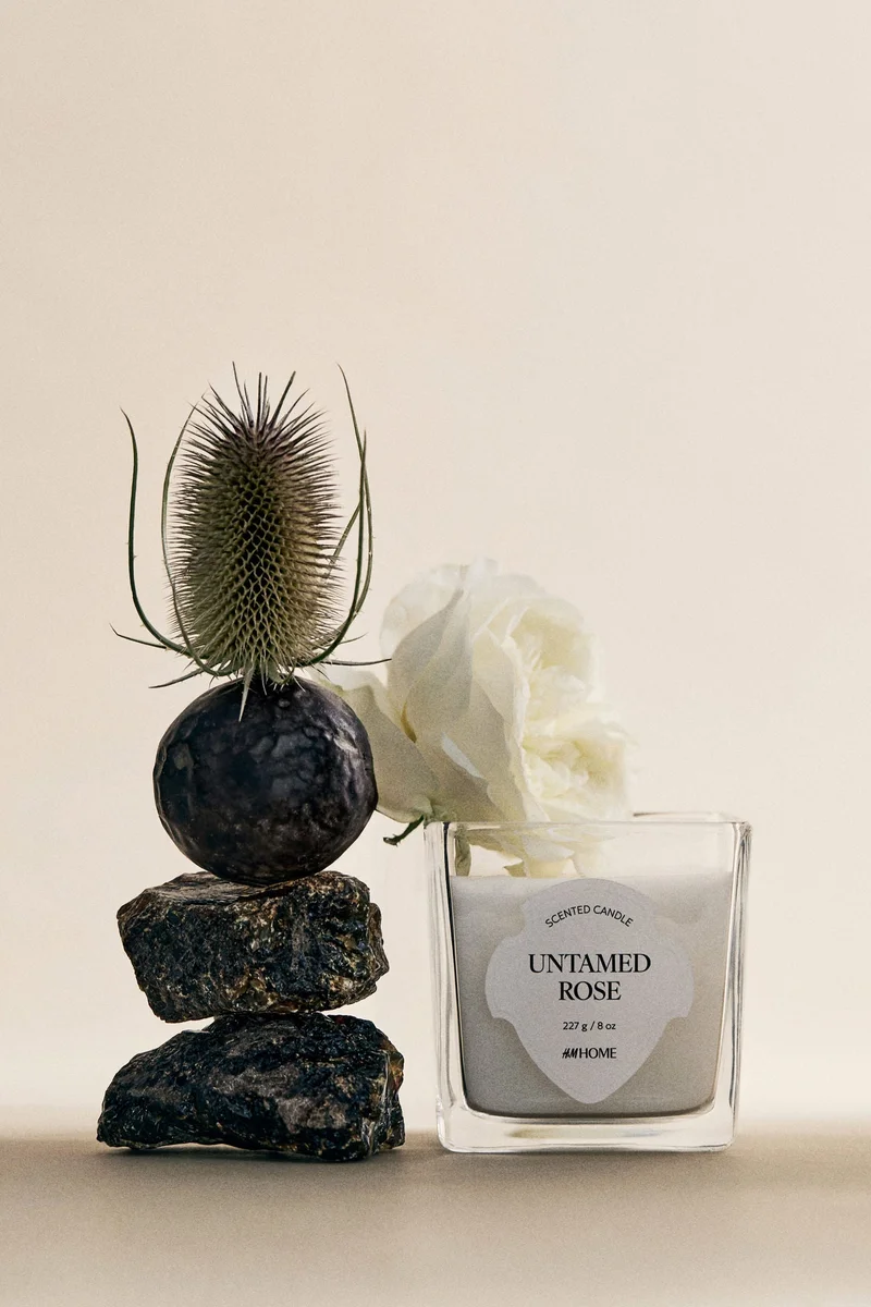 H&M Scented candle in glass holder