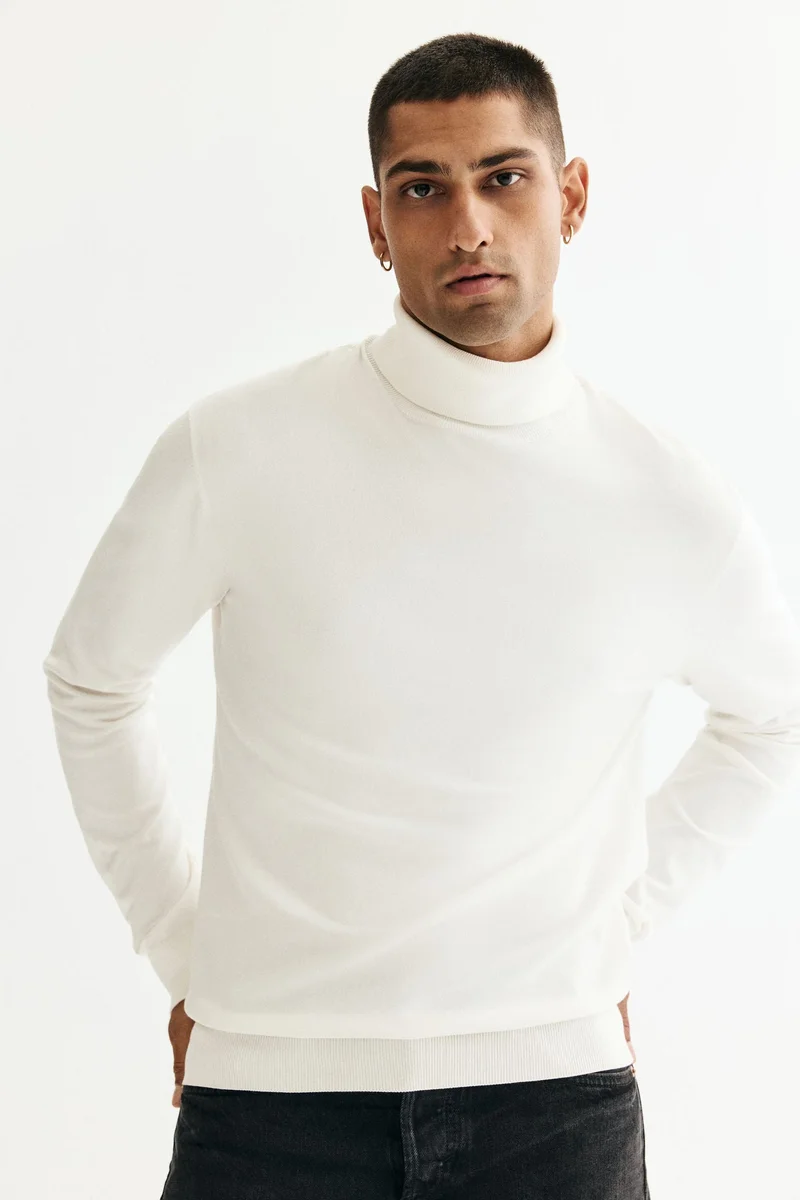 H&M Regular Fit Polo-neck jumper