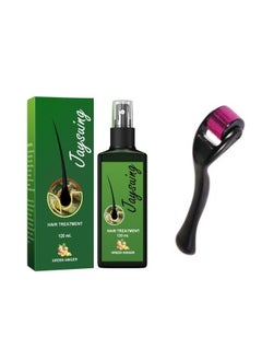 Jaysuing Hair Growth Serum Hair Lotion ,Hair Loss Treatments, Aids against Hair-thining, Hair Regrowth Treatment And Face Wrinkles And Hair Loss Treatment Roller Black/Pink  - Image 1