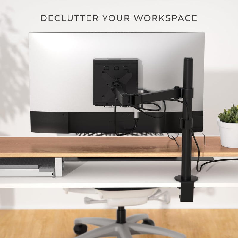 HumanCentric Dual VESA Mount Compatible with Dell OptiPlex Micro Mount, Supports VESA Dell Micro Mount Using Monitor Arm Wall Mount 100x100mm, Power Supply Holder Sold Separately, Part 101-2110 - Image 5