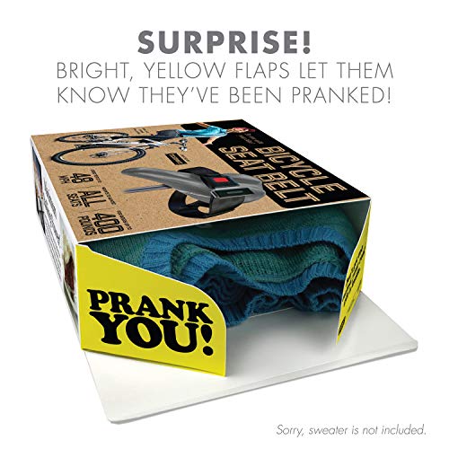 Prank Pack Bicycle Seat Belt Prank Gift Box Wrap Your Real Present in a Funny Authentic PrankO Gag Present Box Novelty Gifting Box for Pranksters - Image 5