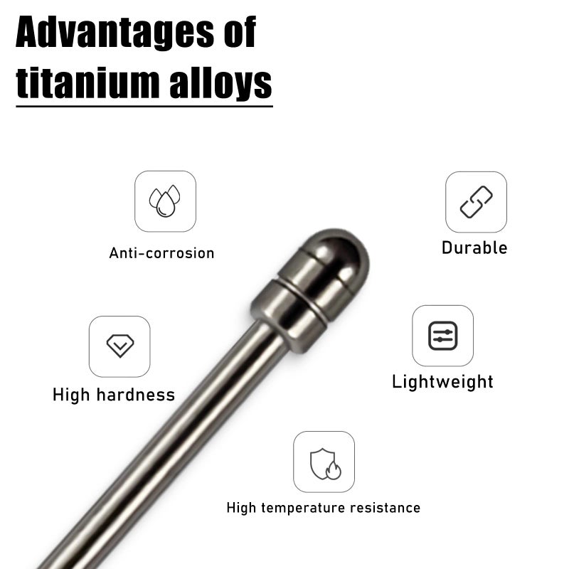 REEYEAR No Worn Out Titanium Alloy Fine Pencil Nibs Compatible with Wacom One Creative Pen, Replacement Hard Refill Tips fits for WACOM ONE DTC133W0A /Galaxy Tab S8 S7 Stylus,2 Pcs - Image 3