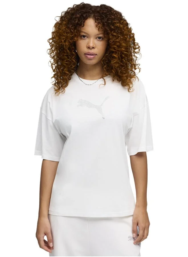 Essentials Graphics Bedazzled Oversized Tee Women