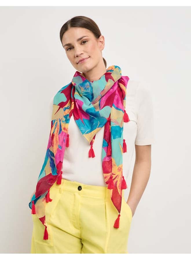GERRY WEBER Patterned scarf with tassels  - Image 3
