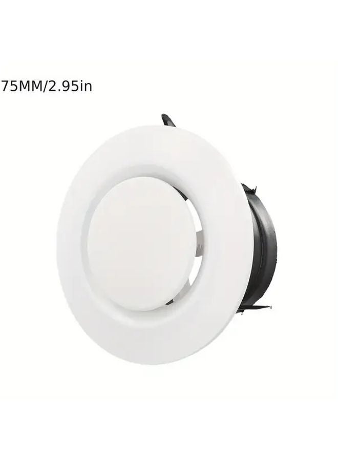 75MM ABS Ceiling Air Vent Grille Hot Air Supply Diffuser Mountable Cover - Image 1
