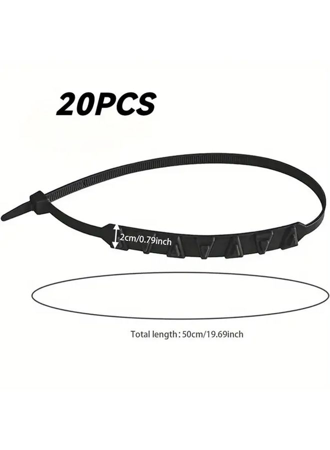 Black Snow Chains for Motorcycle E Bike Car Tire Winter Traction Secure Grip - Image 2
