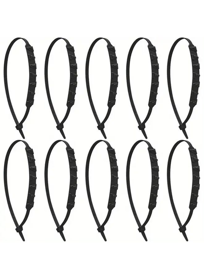 Black Snow Chains for Motorcycle E Bike Car Tire Winter Traction Secure Grip - Image 4