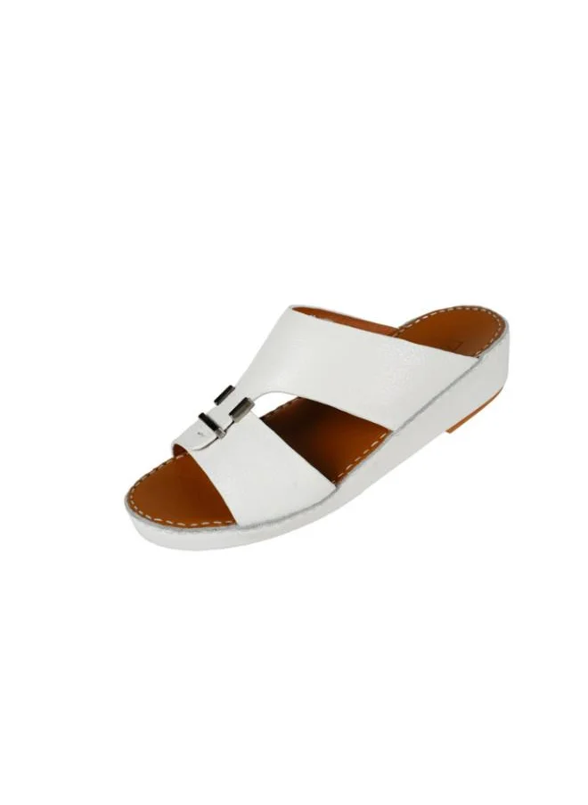 بارجيل أونو 008-3511 Barjeel Mens Arabic Sandals  BSP1-02 White